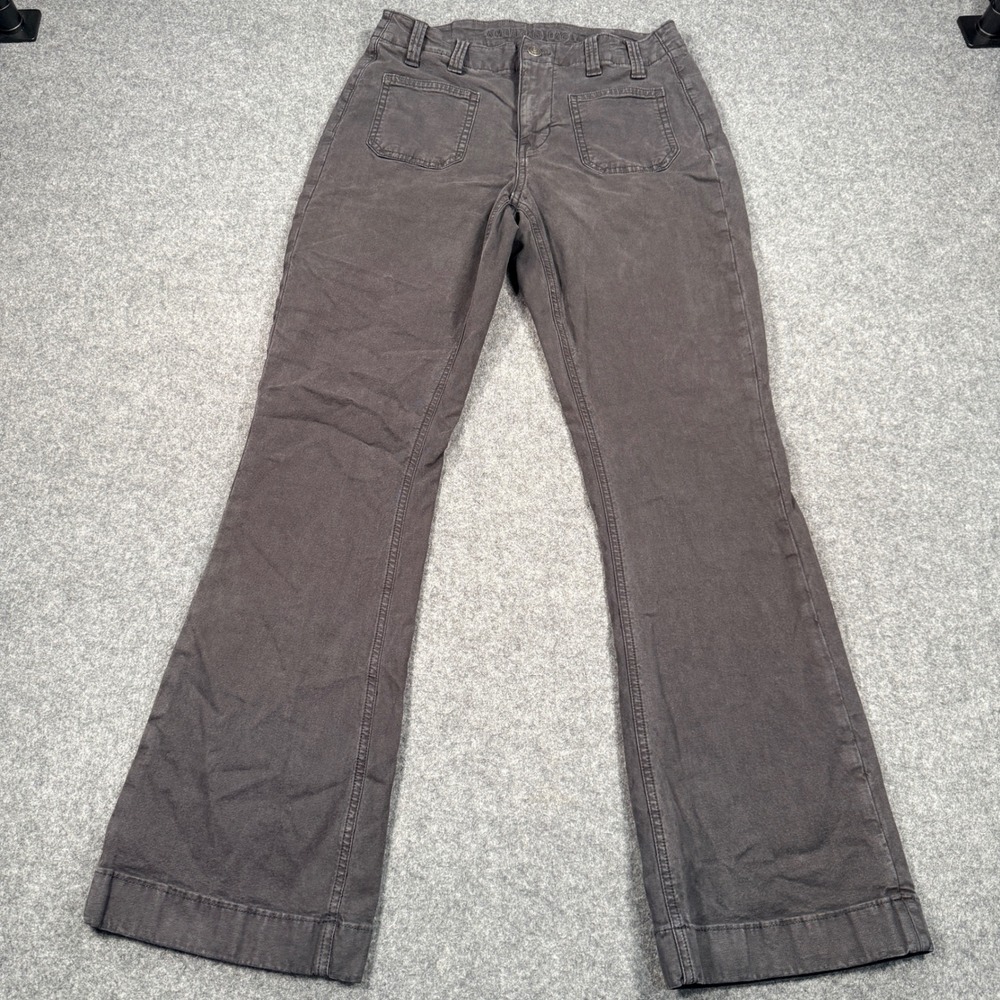 American Eagle Classic Boot Pants Black Utility Patch Pockets Sz 4 Reg